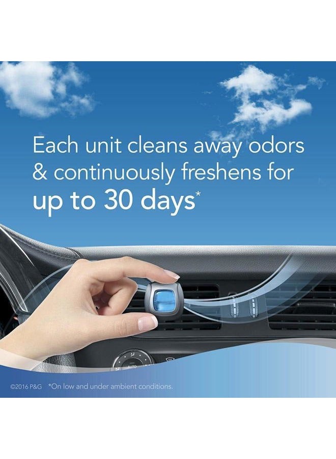 febreze Car Air Freshener, 2 Gain Original and 2 Gain Island Fresh Scents, Odor Eliminator for Strong Odors (4 Count) - Image 5