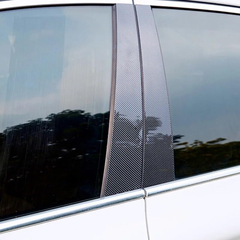 DEMULAX Carbon Fiber B Pillar Protection Sticker for Skoda Superb 3 - Image 1