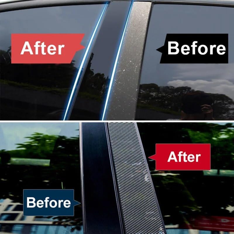 DEMULAX Carbon Fiber B Pillar Protection Sticker for Skoda Superb 3 - Image 3
