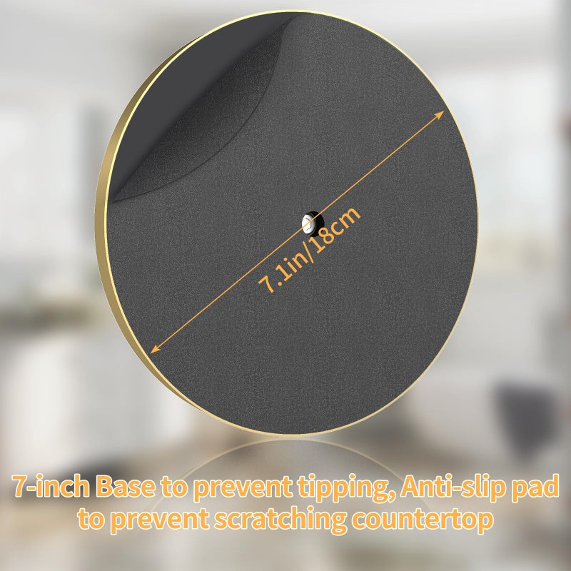 STWWO Hand Towel Holder Stand, T-Shape Countertop Hand Towel Stand for Bathroom Kitchen, Adjustable Hand Towel Holder, Gold - Image 5