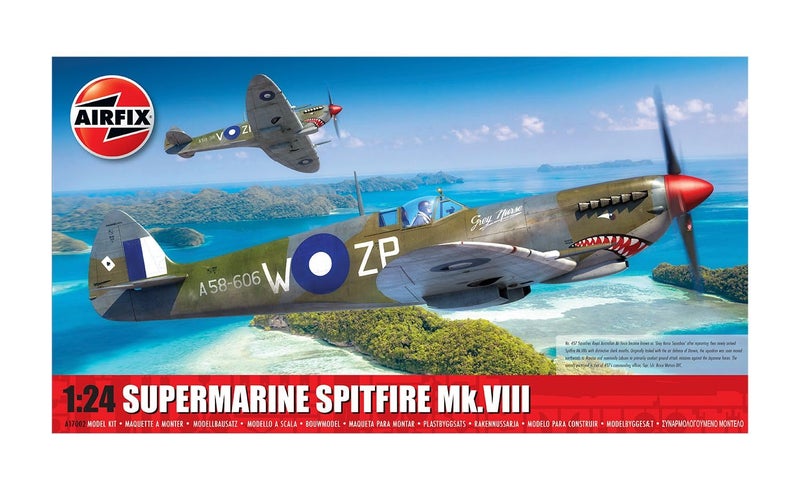 Airfix A17002 124 Australia Supermarine Spitfire Mk8 Plastic Model - Image 2