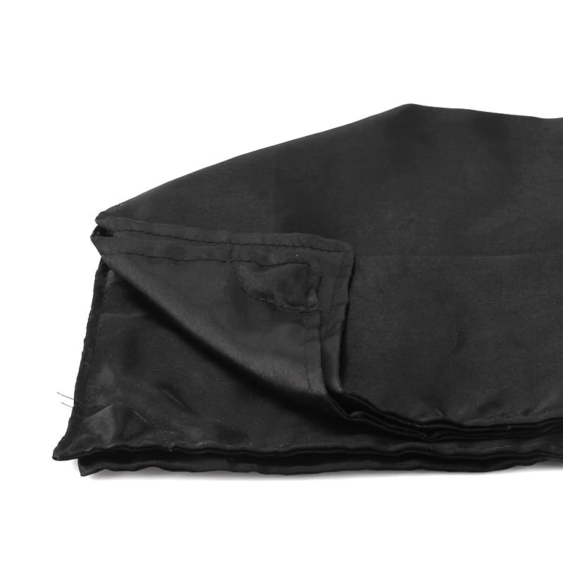 MilesMagic Magician's Deluxe Coin Production Hanky Gimmick Handkerchief | Stage Magic | Street Magic | Real Mid Air Produce Effect Close Up Magic Trick, Black - Image 2