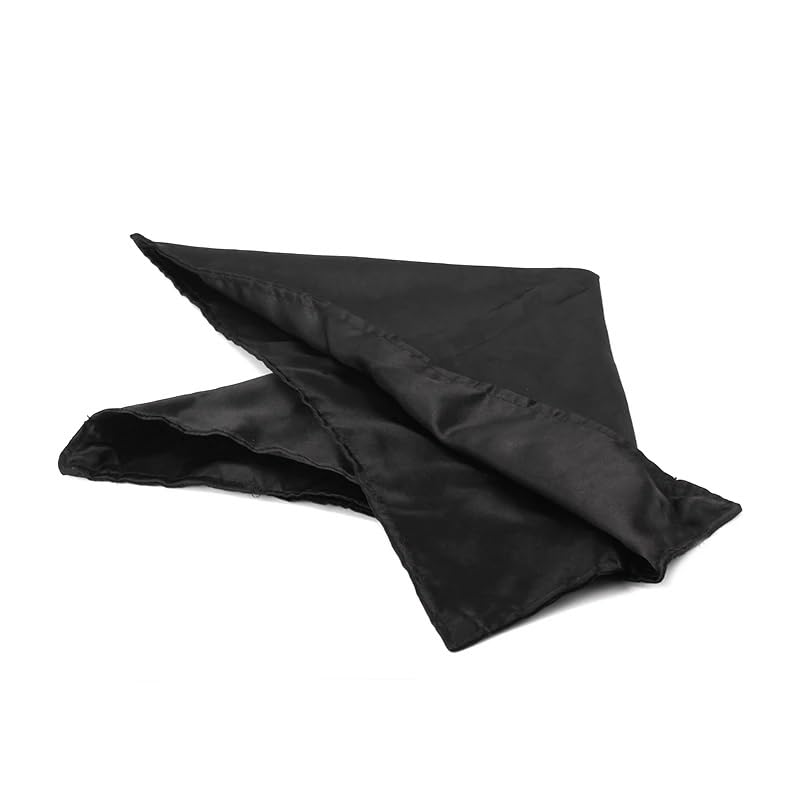 MilesMagic Magician's Deluxe Coin Production Hanky Gimmick Handkerchief | Stage Magic | Street Magic | Real Mid Air Produce Effect Close Up Magic Trick, Black - Image 3