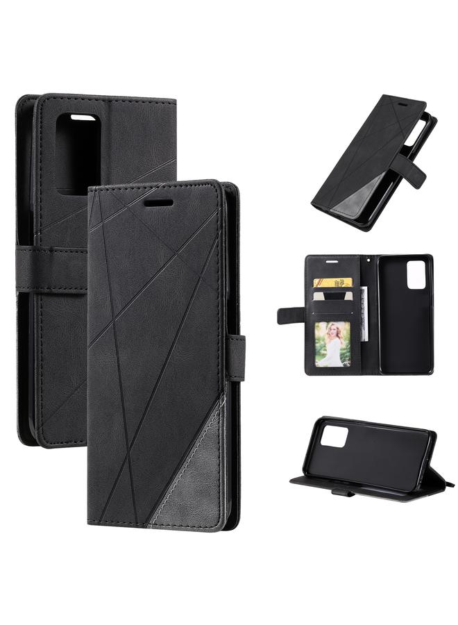 اس-توب جراب لهاتف OPPO Realme V13 5G جراب جلدي أفقي قابل للطي مع حامل وفتحات للبطاقات ومحفظة وإطار للصور - Image 1