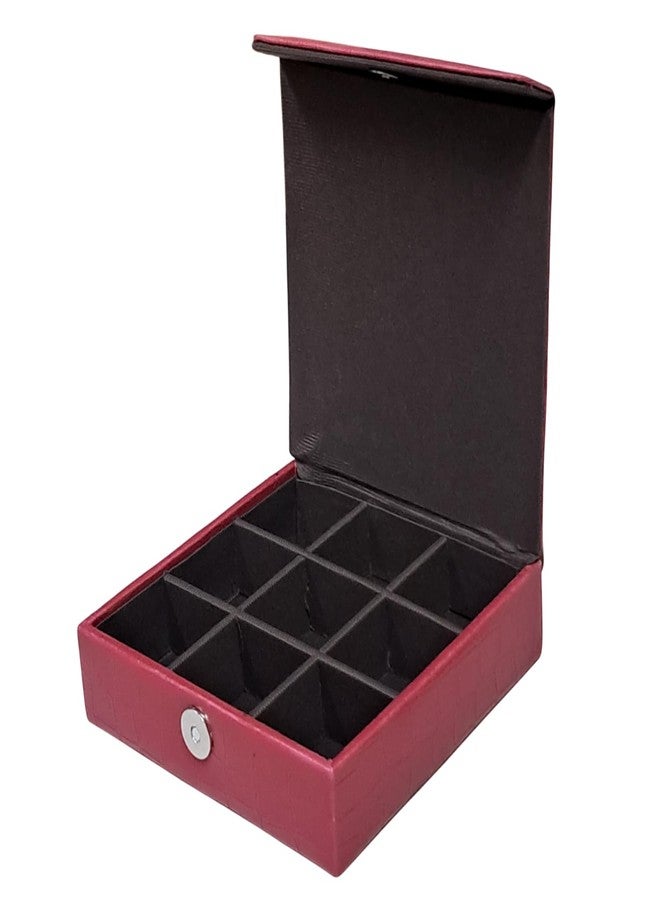 essart Jewelry Box for Women – Small Jewelry Organizer Case for Rings and Earrings – 9 Slot Storage Box - Image 4