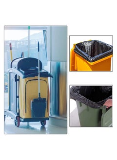 VINSTAR 40 Microns(200pcs 20kg 195x130cms) Heavy Duty Black VIRGIN BIO-DEGRADABLE Plastic Garbage Bags for Large Size Outdoor Bins  - Image 3