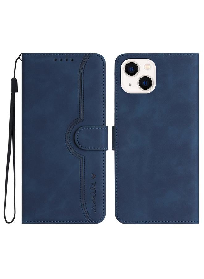 اس-توب جراب هاتف iPhone 13 مصنوع من الجلد بنمط قلب - Image 1