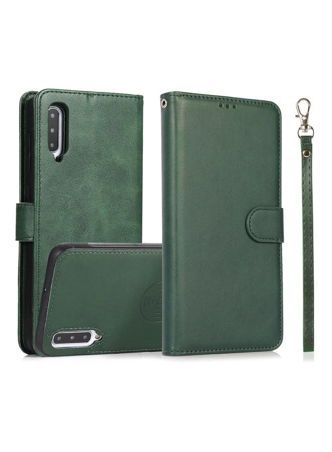 S-TOP Case For Samsung Galaxy A50 Calf Texture 2 in 1 Detachable Magnetic Back Cover Horizontal Flip Leather Case with Holder & Card Slots & Wallet & Photo Frame - Image 1