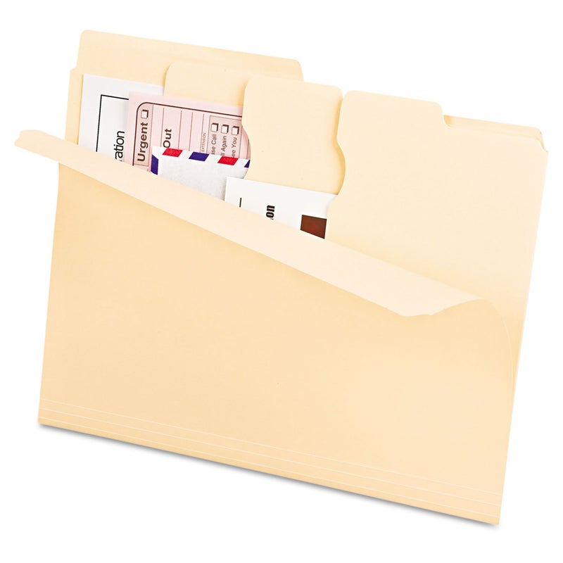 Pendaflex Divide It Up File Folders, Letter Size, Manila, 24/Pack (10770) - Image 3