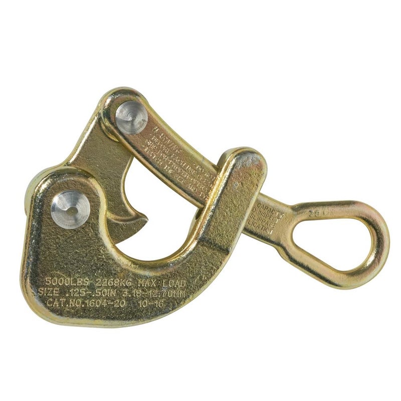 كلاين تولز Klein Tools 1604-20 Haven's Grip لكابل Messenger وGay Strand مصنوع في الولايات المتحدة الأمريكية، ذهبي، قطر الكابل 0.125 بوصة إلى 0.50 بوصة - Image 5