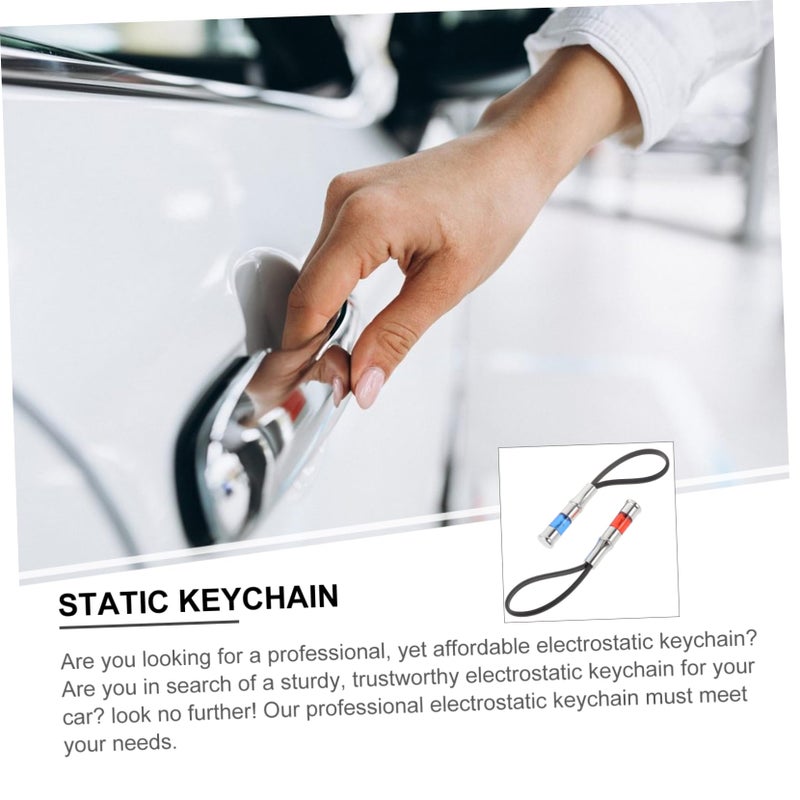2 Pack Electrostatic Keychain Discharger Static Eliminator for Car and Daily Use - Image 3