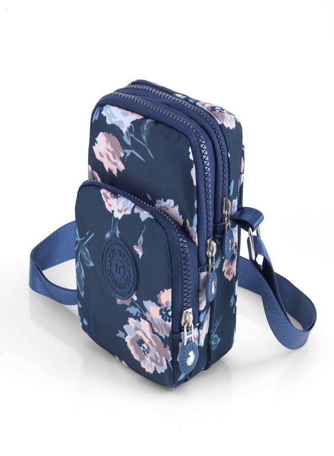 BAG IN ENTERPRISE BAG IN Crossbody Bag for Women- Casual Nylon Shoulder Bag, Lightweight & Comfortable for Daily, Travel, Outdoor Use (Blue Flower) - Image 2
