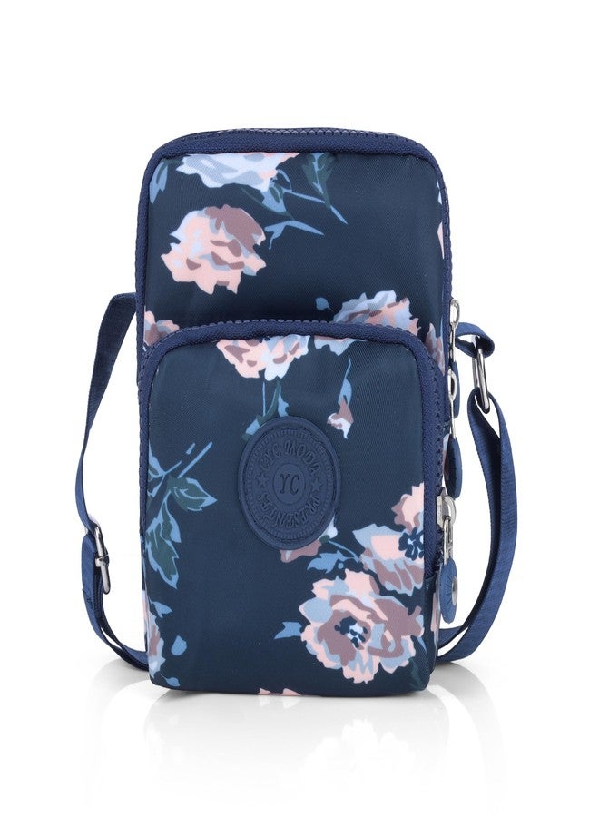 BAG IN ENTERPRISE BAG IN Crossbody Bag for Women- Casual Nylon Shoulder Bag, Lightweight & Comfortable for Daily, Travel, Outdoor Use (Blue Flower) - Image 1