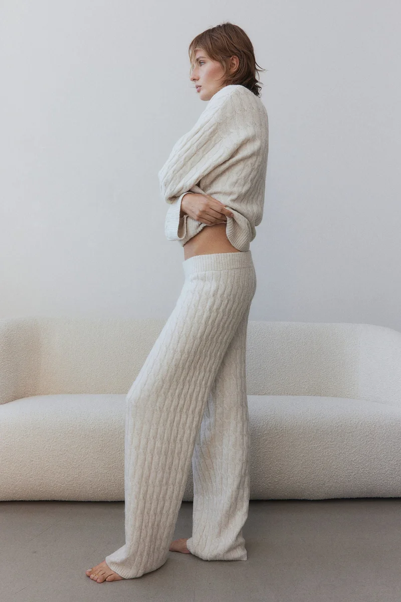 H&M Cable-Knit Trousers