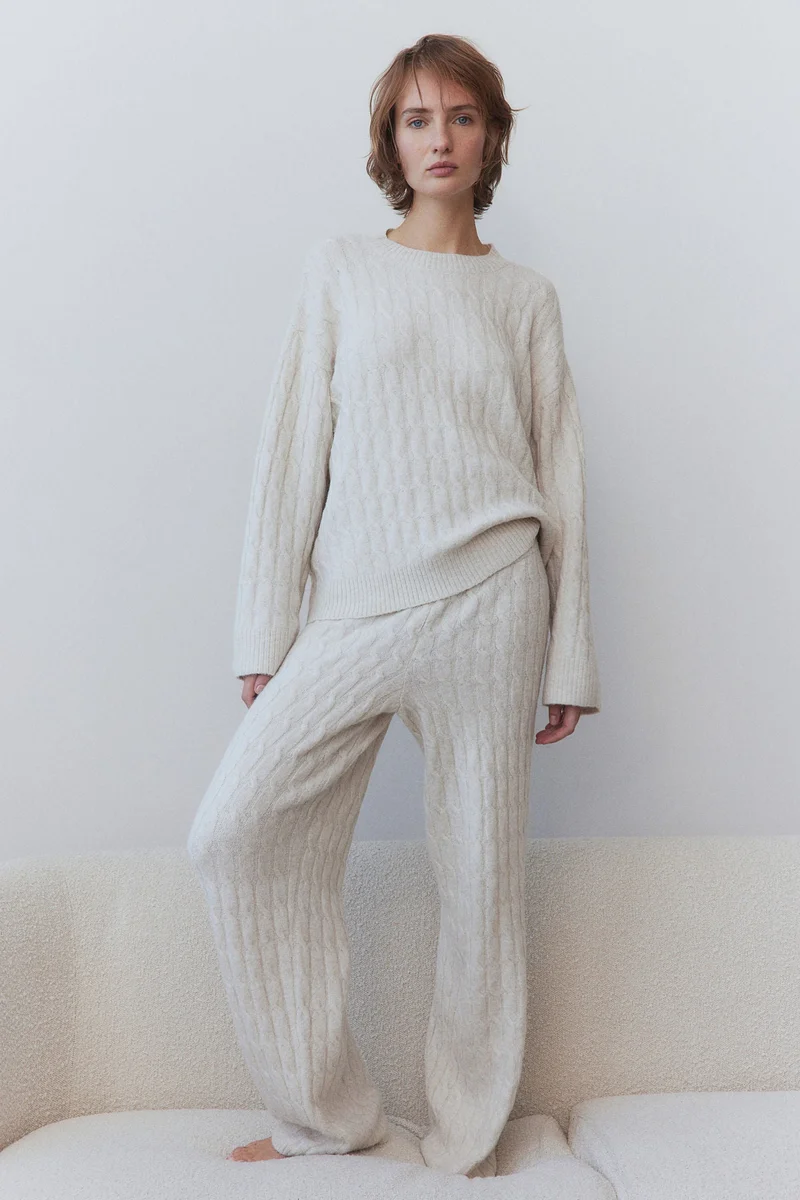 H&M Cable-Knit Trousers