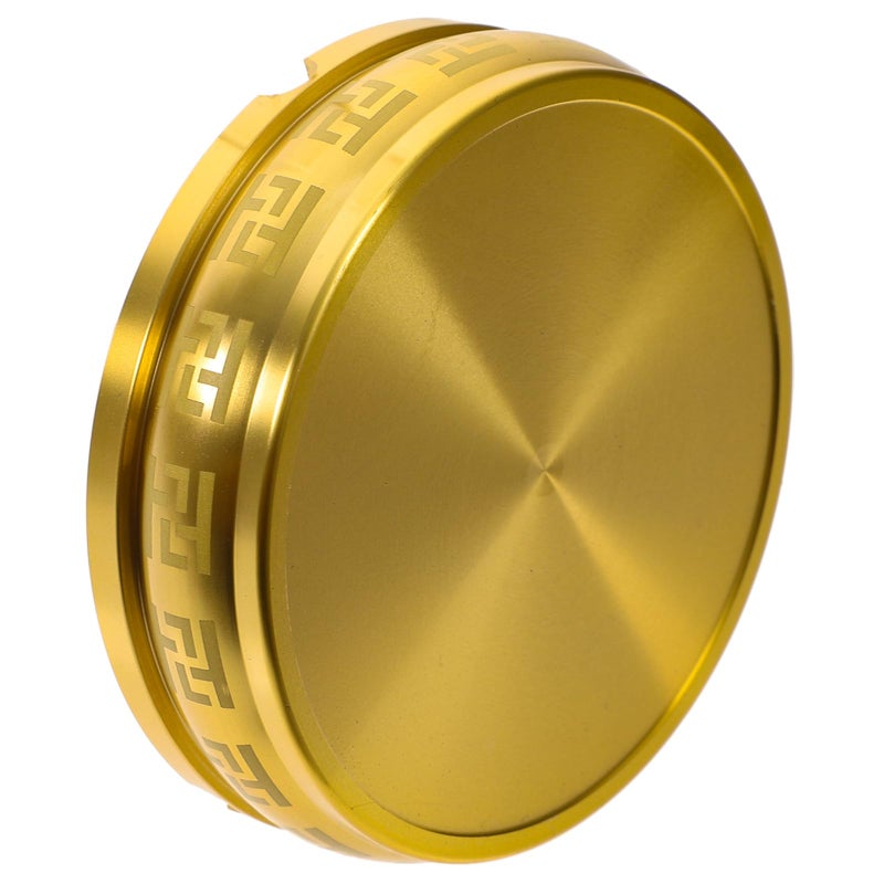Brass Tabletop Ashtray With Hui Pattern Small Retro Metal Ash Holder For Home Office - Image 2