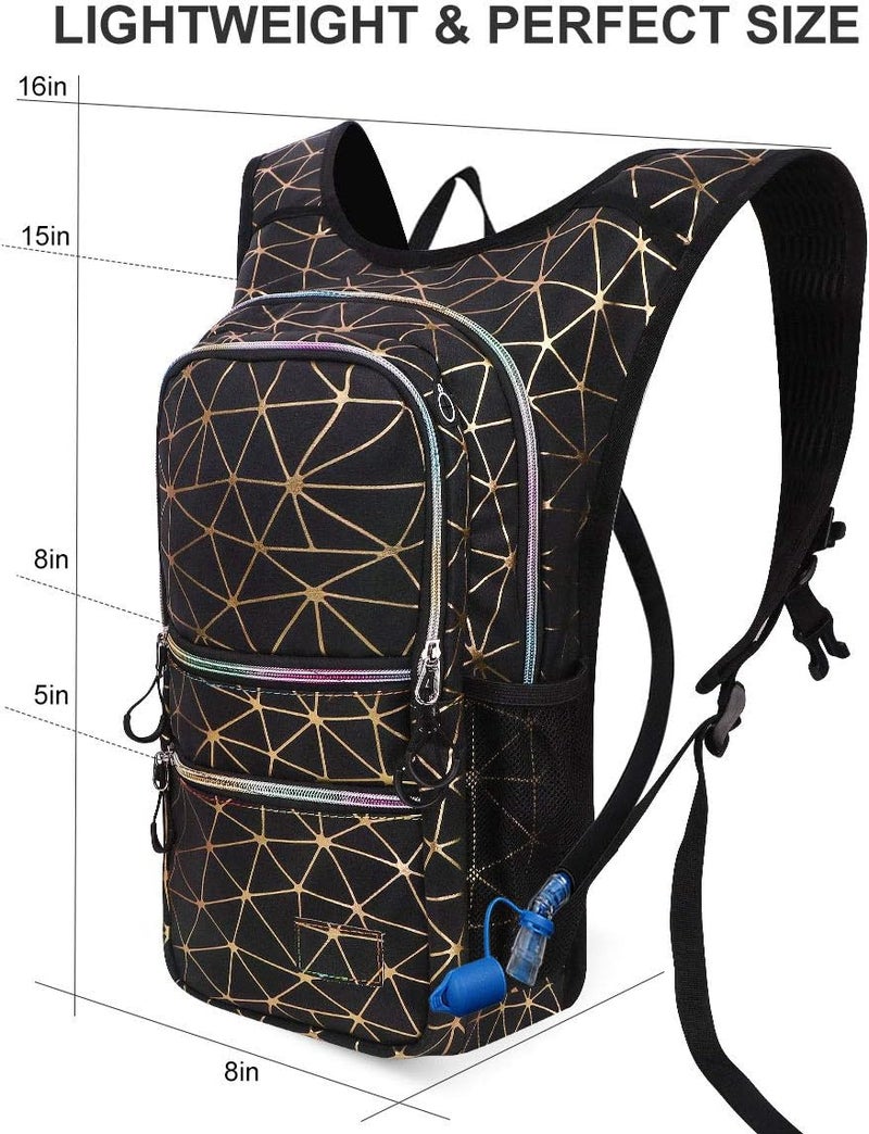 Mothybot Hydration Backpack Pack, Water Backpack 20L Capacities Included 2L Hydration Bladder, Festival Essential - Rave Hydration Pack Hydropack Hydro for Hiking, Running, Biking, Festival Gear - Image 5