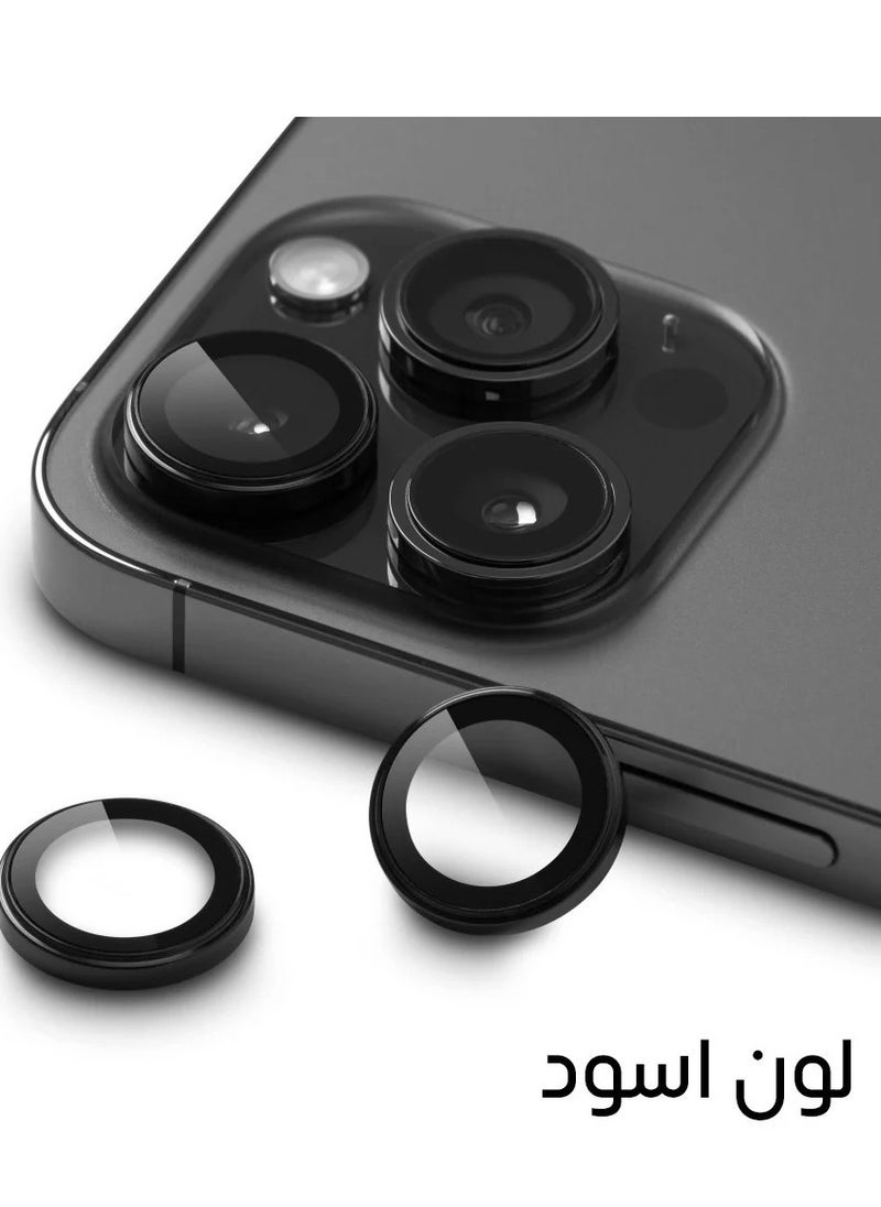 darc iPhone 13 Pro and Pro Max Camera Lens Protector Scratch Resistant Black  - Image 3