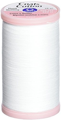 Coats Clark S9800100 Hand Quilting Cotton Thread 350Yard White