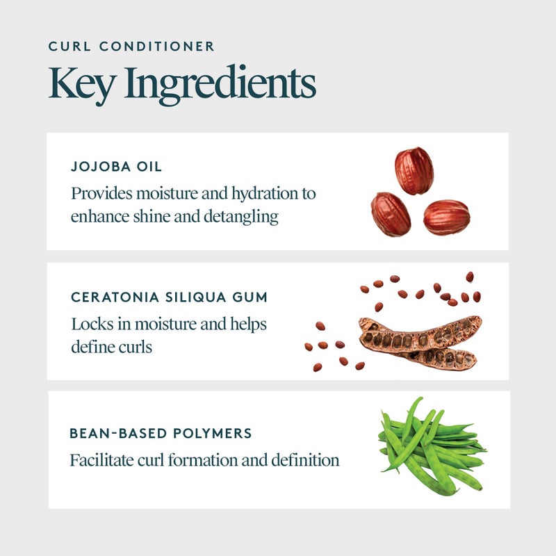 VIRTUE Curl Conditioner with Jojoba Oil, Sulfate Free, Hydrates, Nourishes & Repairs Curly Hair with Frizz Control, Color Safe - Image 3
