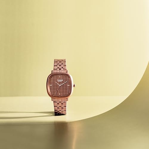 Sonata Deep Currants Quartz Brown Square Dial Men's Watch | Stainless Steel Material | Multi Color Band - SP70072KM02 - Image 4