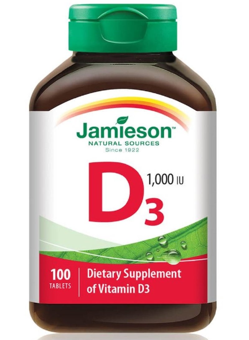 جاميسون جيميسون فيتامين د 1000 وحدة دولية 100 قرص - Image 1
