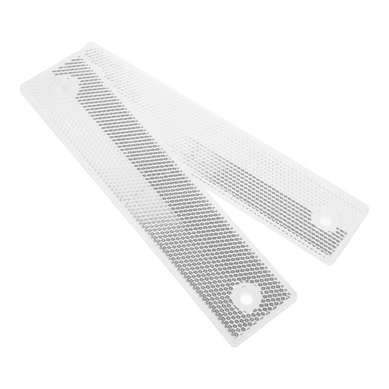 2pcs Highway Safety Rectangular Guardrail Reflector Reflective Road Markers Driveway Markers For Enhanced Night Visibility And Traffic Safety - Image 5