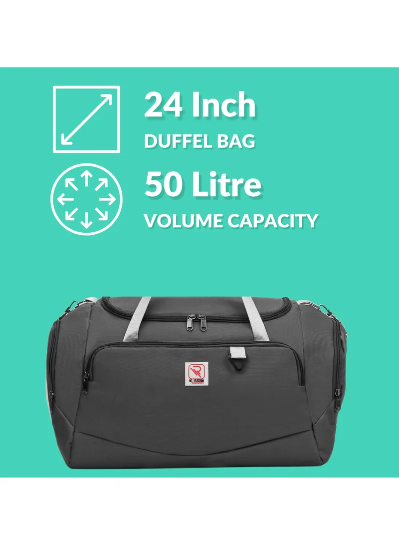 Reflection REFLECTION Lightweight High-Quality Travel Duffle Bag Grey 61CM