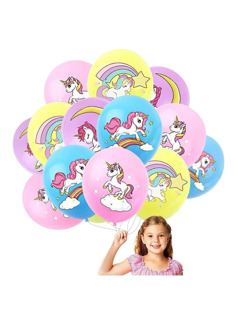 JOLLITY LLC Unicorn Party Supplies 12" Theme Latex Helium Balloons Supplies Pastel Macaroon for Baby Shower Kids Girls Birthday Decoration  20pcs - Image 4