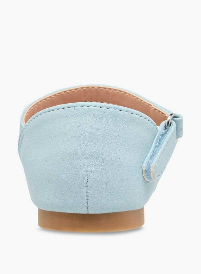 جونيورز حذاء باليرينا مزين بفيونكة مع إغلاق بشريط لاصق - Image 5