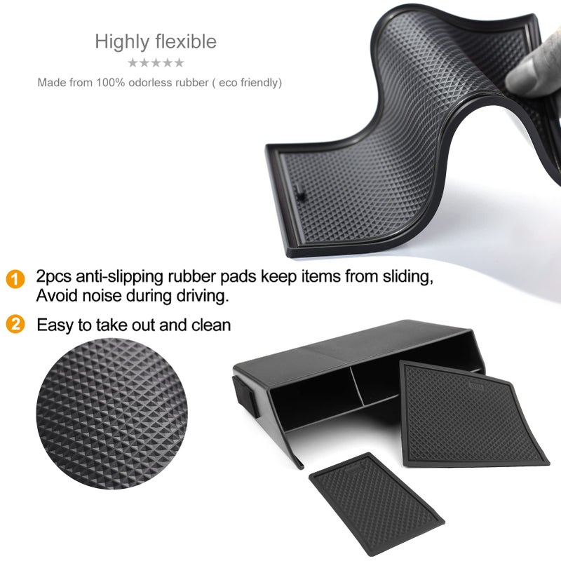 Thenice for 11th Gen Civic Center Console Organizer Caddy Glove Storage Box Compatible with Honda Civic 2022 2023 2024 2025 - Image 4