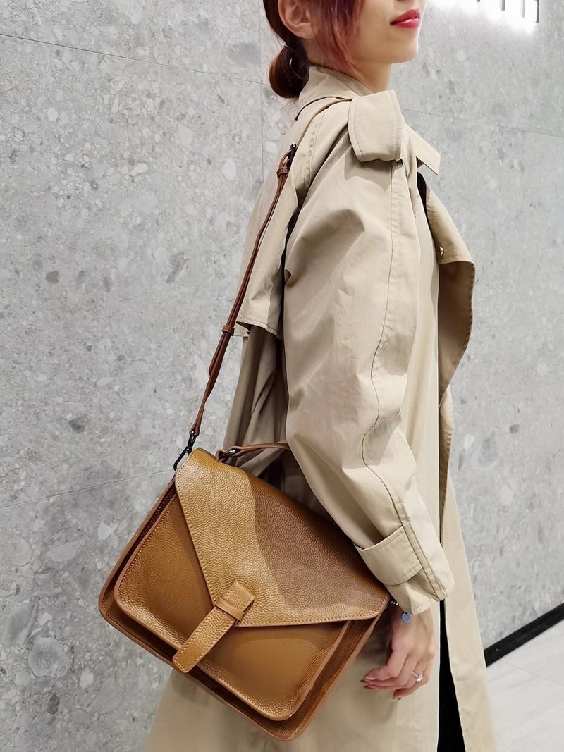 Bags Retro Messenger Bag Genuine Leather Women'S Bag Commuting Women'S Shoulder Bag Tote Bag Casual - Image 5