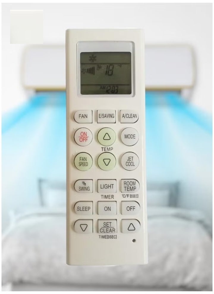 JAJEEK جهاز تحكم عن بعد بديل لمكيف الهواء - متوافق مع طرازات AKB73315611، AKB73756207، AKB35149807، AKB73635606، AKB73795706، AKB35149813 | جهاز تحكم عالمي للتحكم الكامل في المكيف - سهل الاستخدام، موثوق، ومثالي لضبط درجة الحرارة بسلاسة على عدة طرازات مكيفات. - Image 4