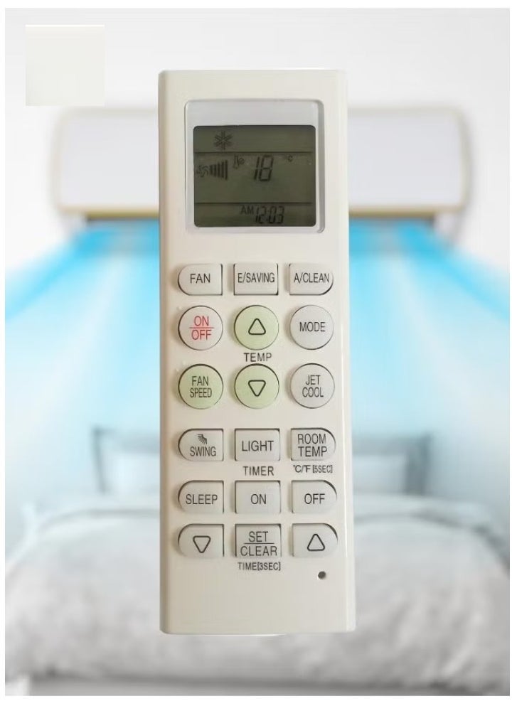JAJEEK جهاز تحكم عن بعد بديل لمكيف الهواء - متوافق مع طرازات AKB73315611، AKB73756207، AKB35149807، AKB73635606، AKB73795706، AKB35149813 | جهاز تحكم عالمي للتحكم الكامل في المكيف - سهل الاستخدام، موثوق، ومثالي لضبط درجة الحرارة بسلاسة على عدة طرازات مكيفات. - Image 5