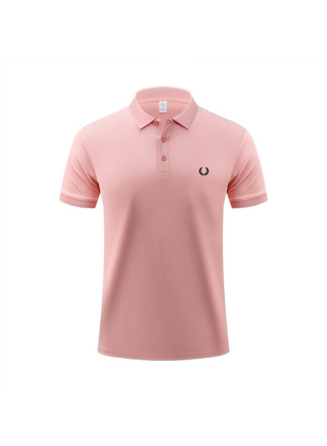 Fred Perry wheat ear LOGO printed Polo shirt men and women with the same business casual solid color short-sleeved shirt. - Image 3