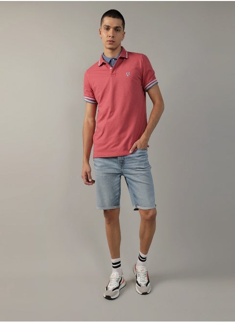 AE Slim Fit Tipped Flex Pique Polo Shirt