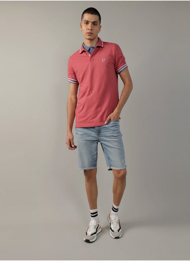 American Eagle - AE Slim Fit Tipped Flex Pique Polo Shirt - Image 1
