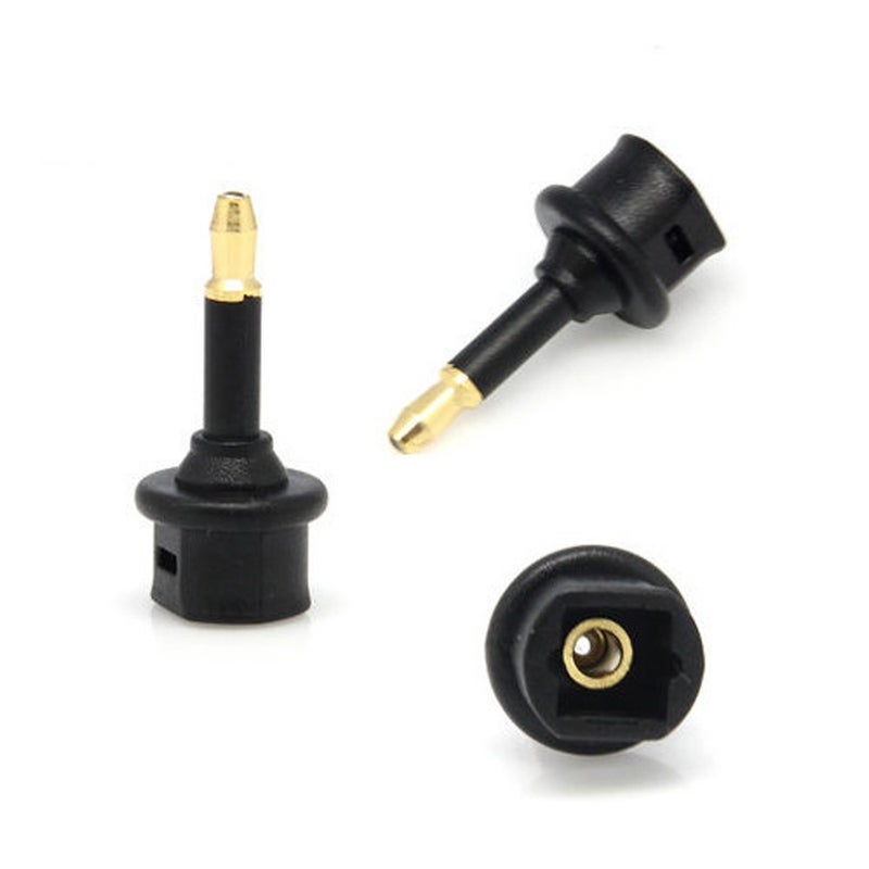 Audio Fiber Square To Round Converter Square To Round Fiber Audio Adapter With Dust Cap - Image 1