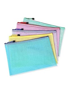 Zip Lock Clear Extra Thick A4 Envelopes Zipped Folders for Paperwork Ziplock Bags Transparent Zip Lock Bags For Projects,Documents and Storage - Pack of 6