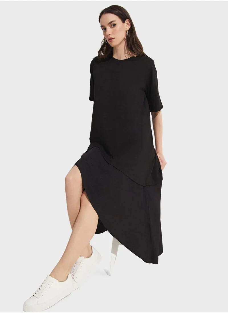 JUNE Asymmetrical Hem Dress