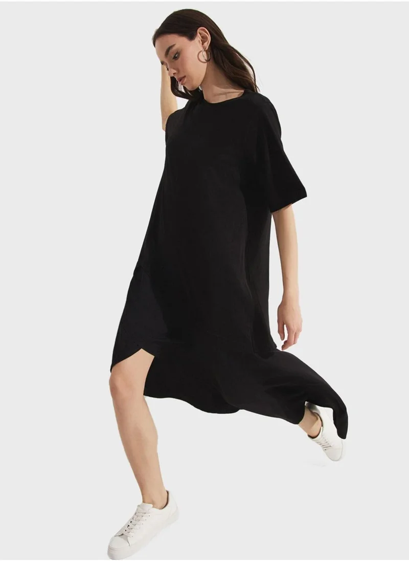 JUNE Asymmetrical Hem Dress