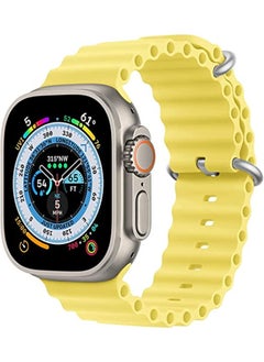 SHOPI Newest Silicone Ocean Watch Band For Apple Watch Series 8 7 6 5 4 3 2 1 SE Compatible With Apple Watch Band 42mm 44mm 45mm 49mm Replacement Women Mens, Sport  slides Strap for iWatch Ultra  - Image 3
