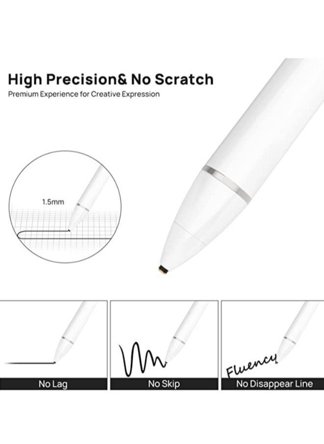 "Stylus Pen for iPad - Compatible with iPad 9/8/7/6/5/4/3/2, Pro 12.9/11/10.5/9.7, Air 5/4/3/2, Mini 6/5/4 - Alternative to 1st & 2nd Gen Apple Pencil for Touch Screens"  - Image 1
