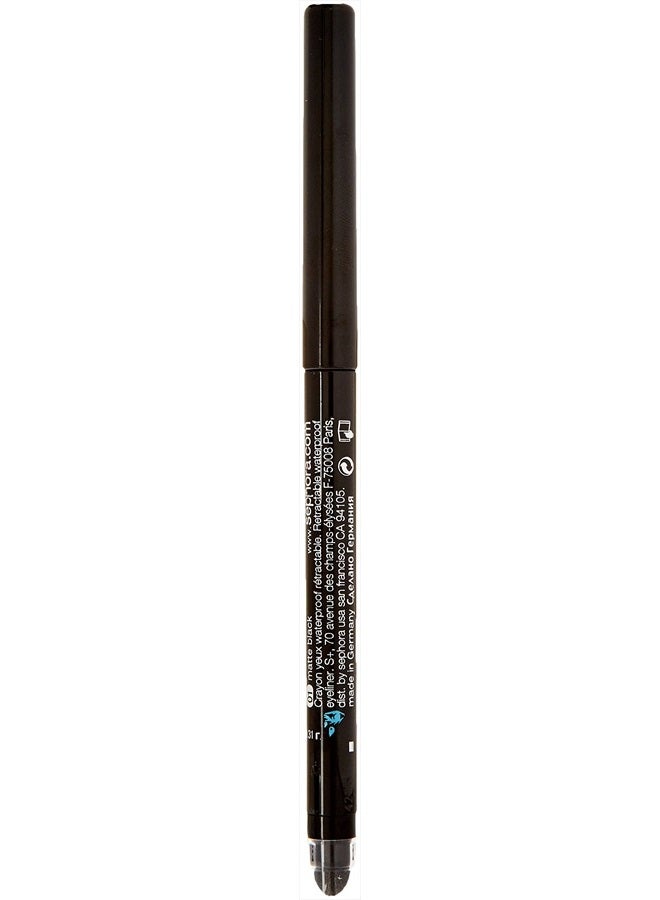 SEPHORA COLLECTION Retractable Waterproof Eyeliner #1 Matte Black - Image 2