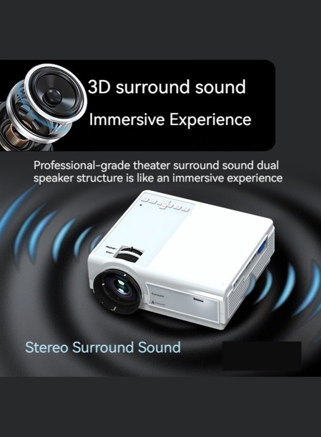 New Ultra HD 1080P Smart Portable Projector Office Home Micro Projector  - Image 3