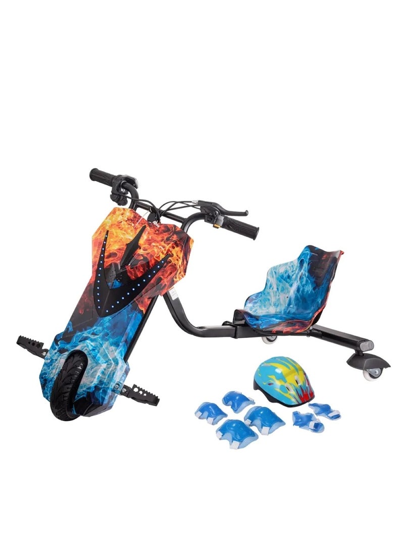 Aster 3 Wheel Drifter 36v Electric Scooter 360 Degree Rotation with Led Light Comfortable Seat and Bluetooth Assorted Color - Image 2