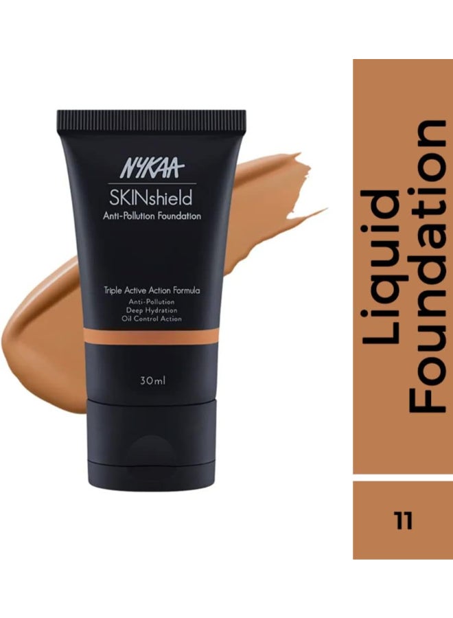 نيكا كريم أساس نايكا سكينشيلد المضاد للتلوث غير اللامع - توستي كراميل-11 - Image 2