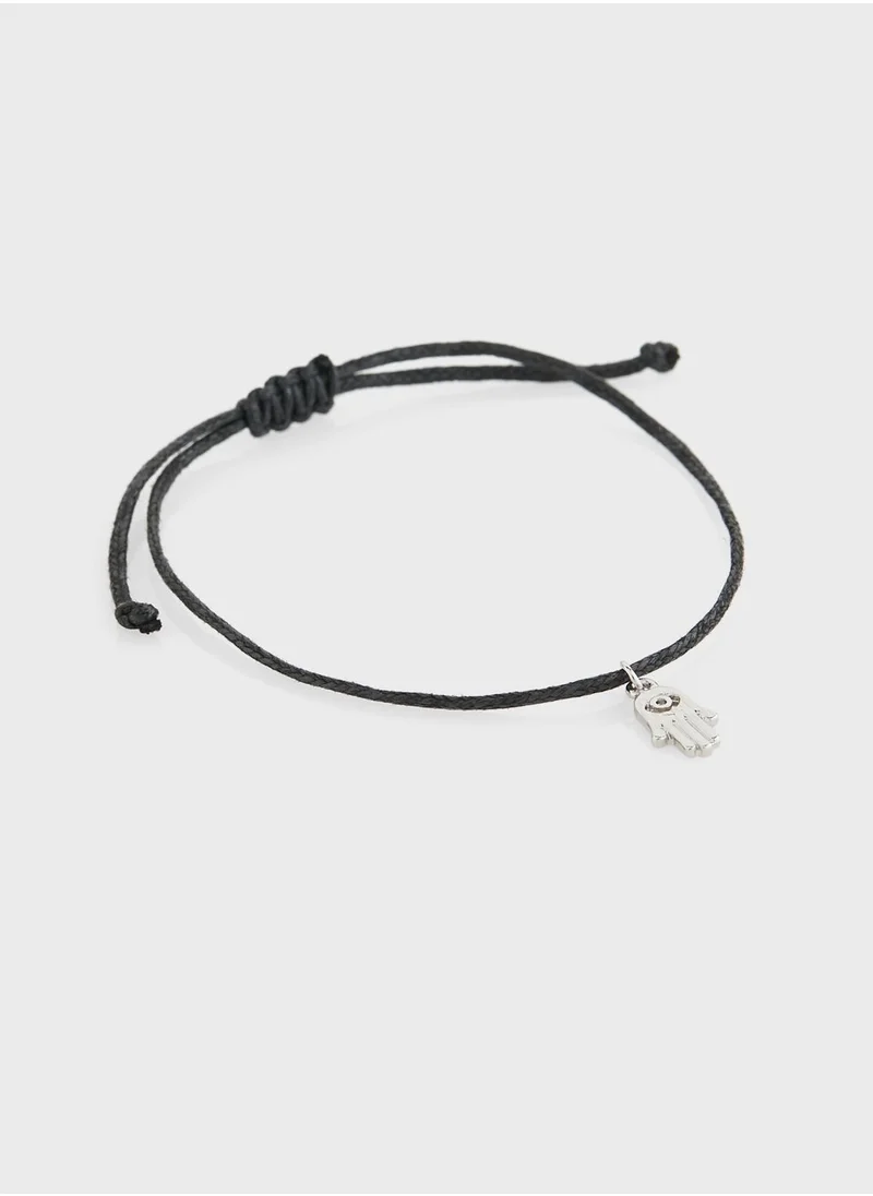 سفنتي فايف Hamsa Cord Adjustable Cord Bracelet