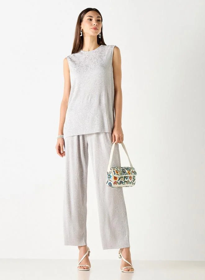 Iconic Iconic Relaxed Fit Textured Leggings with Flexi Waist