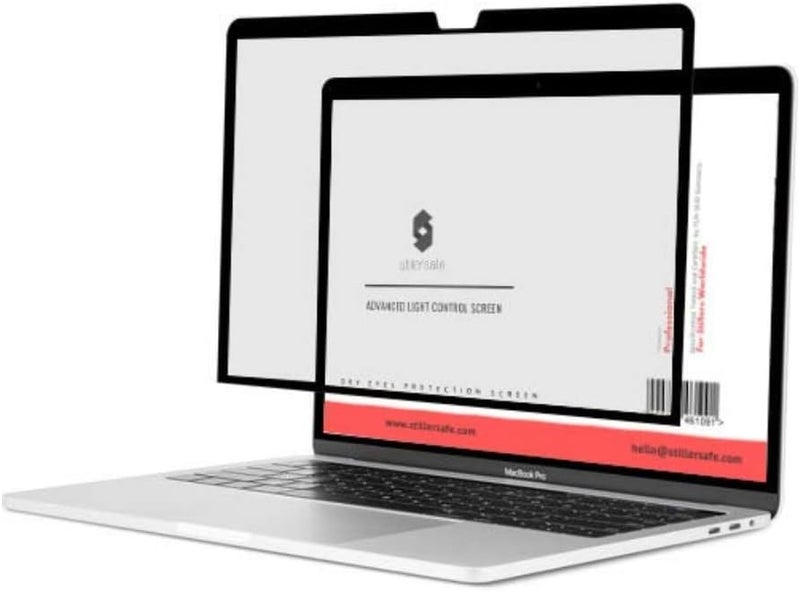 شاشة المضادة للوهج وسهلة التركيب لجهاز MacBook Pro مقاس 13.3 بوصة للكمبيوتر المحمول M1. شاشة ALCS بدون إجهاد للعينين وغير مخصص�� للخصوصية باللون الرمادي الفاتح للحماية البصرية فقط، النسخة الاحترافية. - Image 3